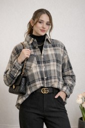 Elsa Ekose Oversize Gömlek