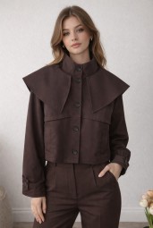 Vera Koyu Kahve Ceket